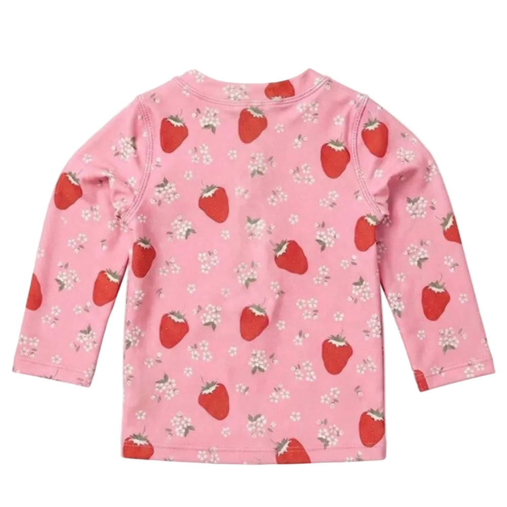 Toshi Swim Rashie Long Sleeve Twinkle - Strawberry