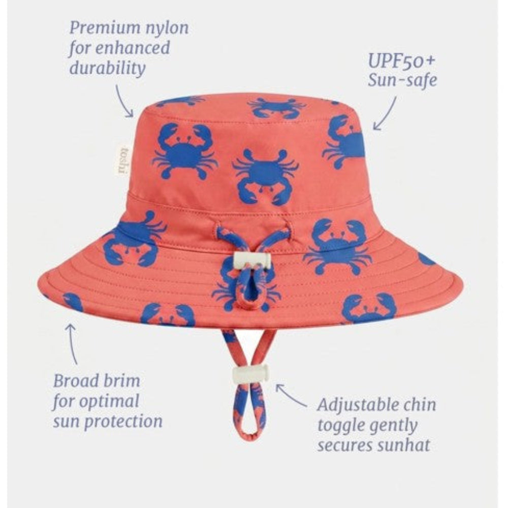 Toshi Swim Sunhat Pirate - Mud Crabs