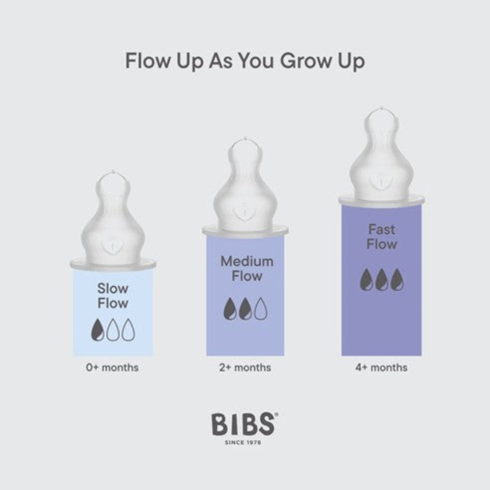 Bibs Bottle Teat Silicone - Medium Flow