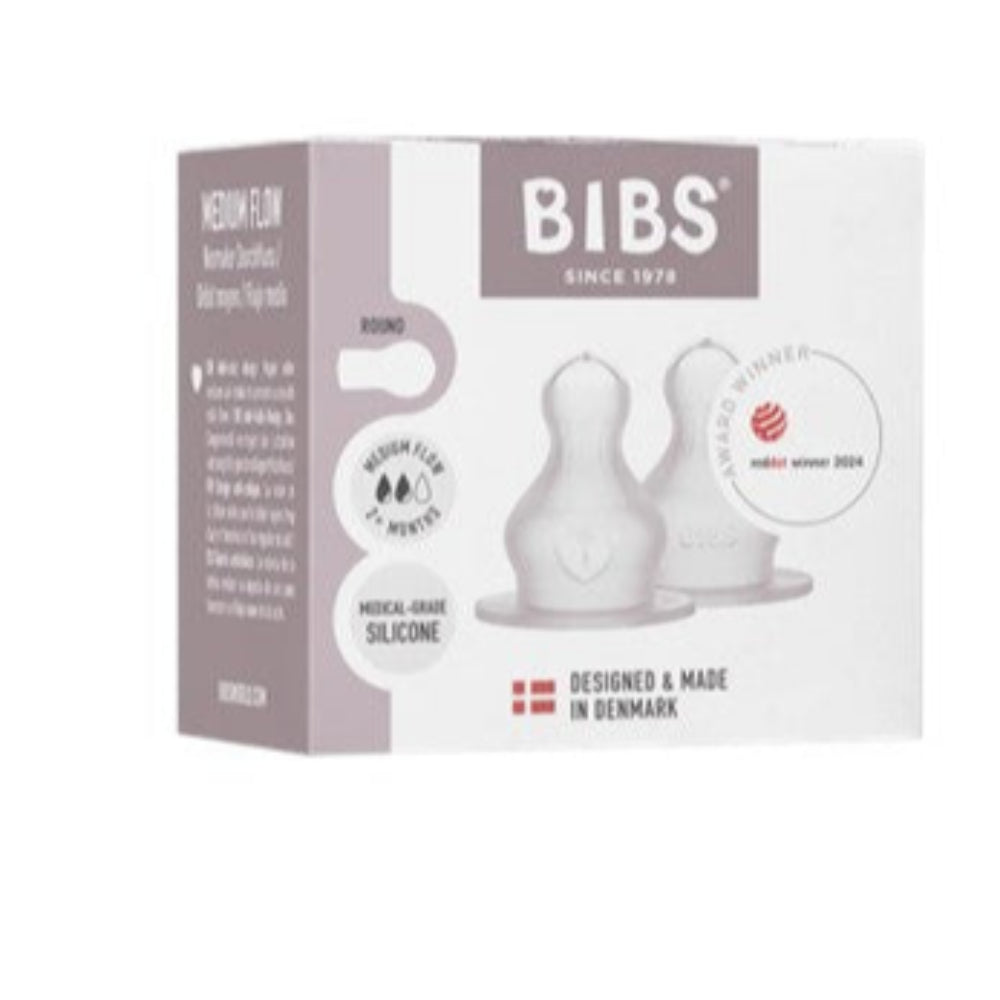 Bibs Bottle Teat Silicone - Medium Flow