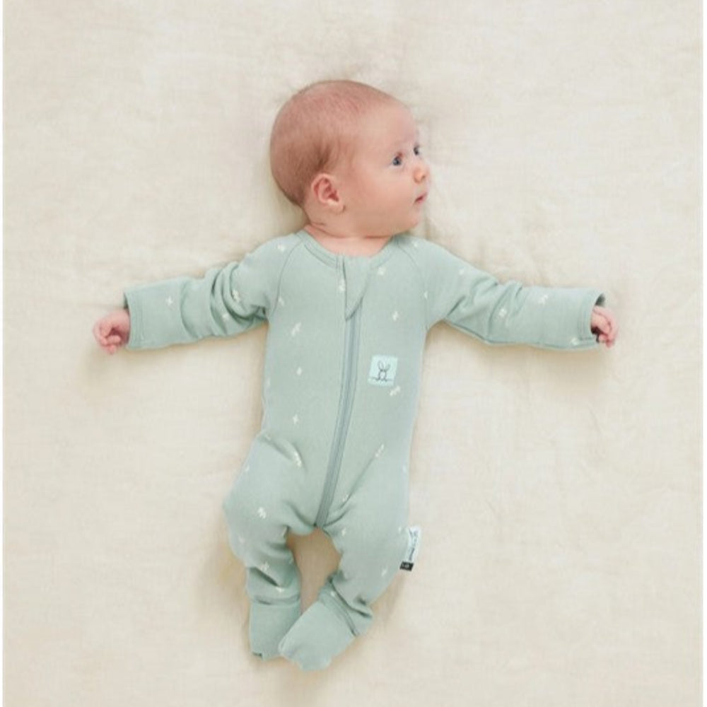 ErgoPouch Tiny Baby Long Sleeve Layer 1.0 Tog Sage - 00000