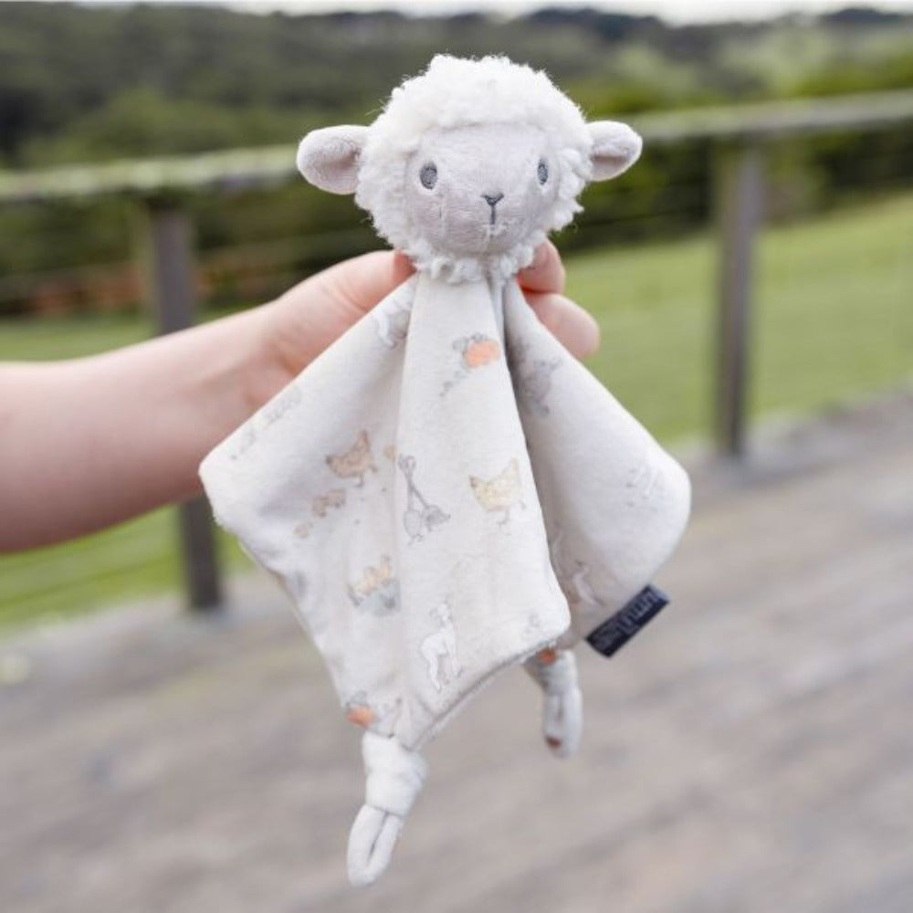 Little Linen Lovie Comforter - Farmyard Lamb