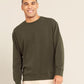 Boody Unisex Crew Neck Sweater - Dark Olive