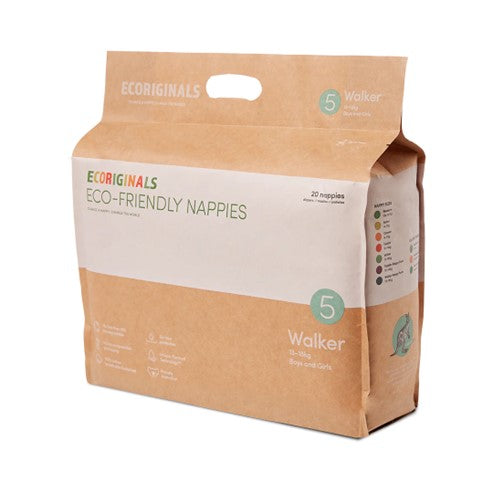 Ecoriginals Eco Friendly Nappies - 5 - Walker - 13 to 18 kg