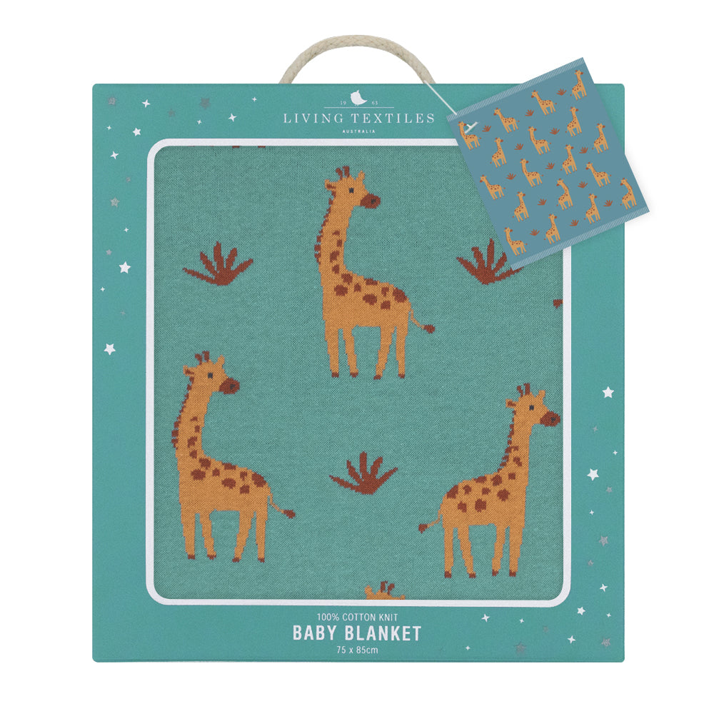 Living Textiles Whimsical Baby Blanket - Giraffe