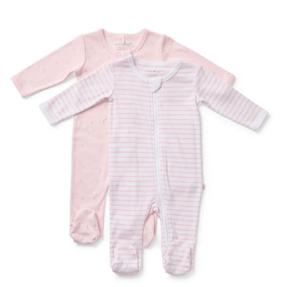 Marquise Zipsuit - 2 pk Pink/Print
