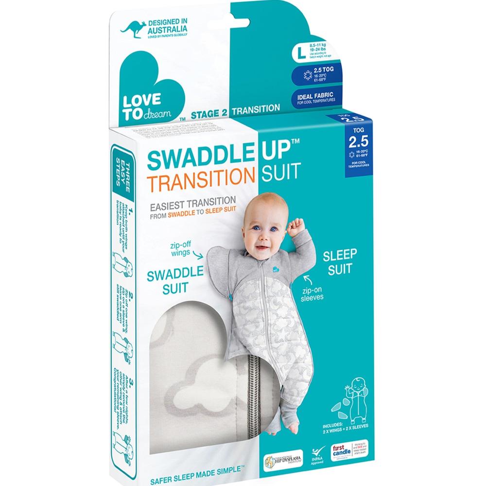 Love To Dream Transition Suit Warm 2.5 Tog - Grey Daydream