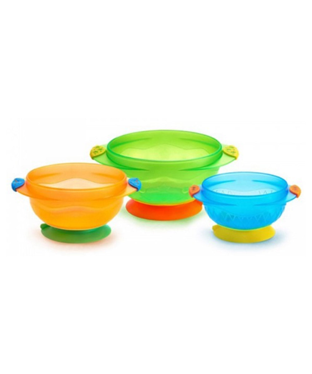 Munchkin Stay Put Suction Bowls 3 pk