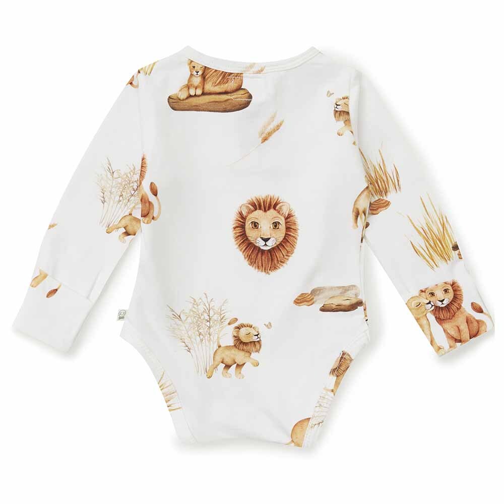 Snuggle Hunny Long Sleeve Bodysuit - Lion