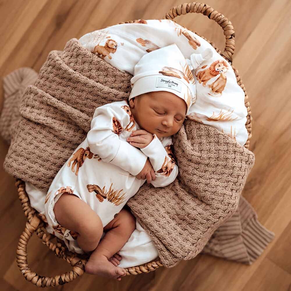 Snuggle Hunny Long Sleeve Bodysuit - Lion
