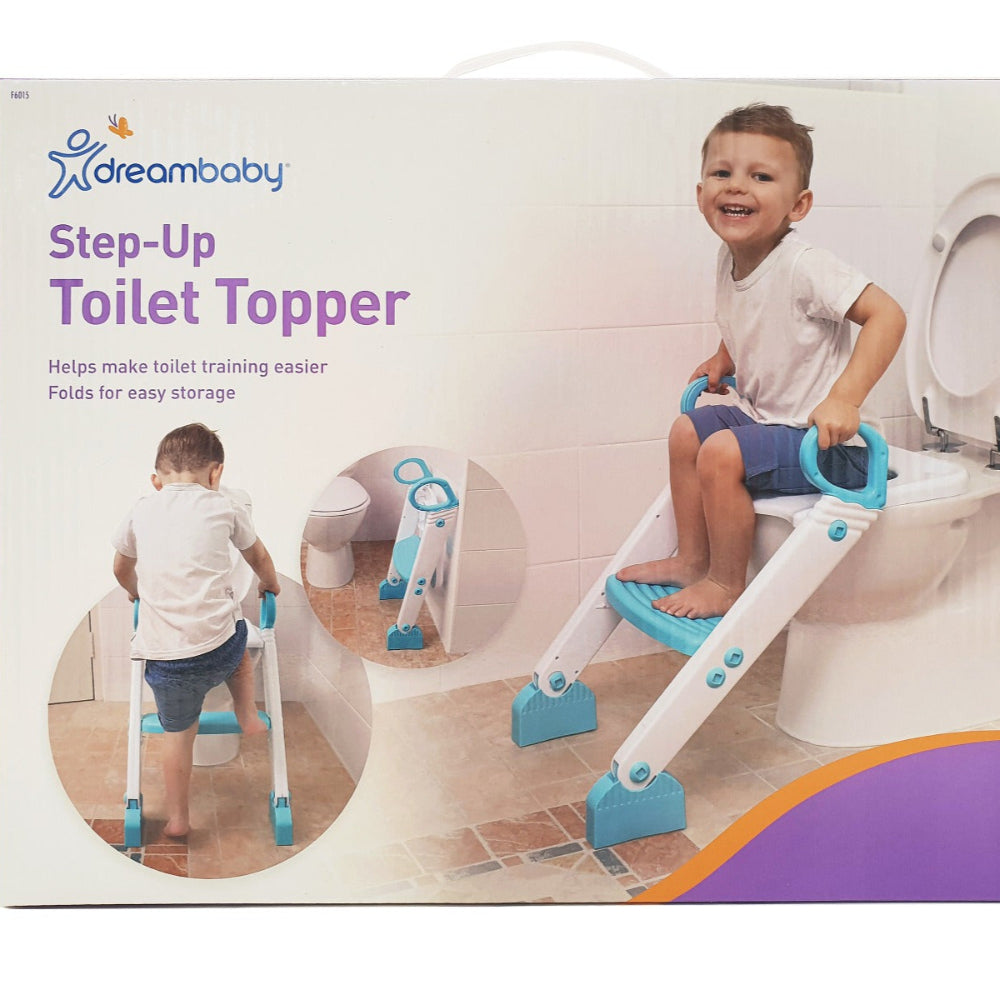 Dreambaby F6015 Step Up Toilet Topper Aqua/White