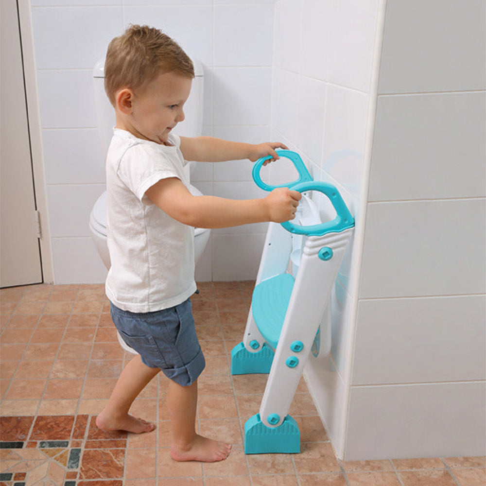 Dreambaby F6015 Step Up Toilet Topper Aqua/White