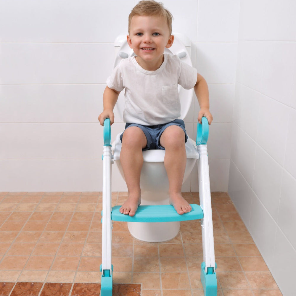 Dreambaby F6015 Step Up Toilet Topper Aqua/White