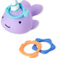 Skip Hop Zoo Narwhal Ring Toss Bath Toy
