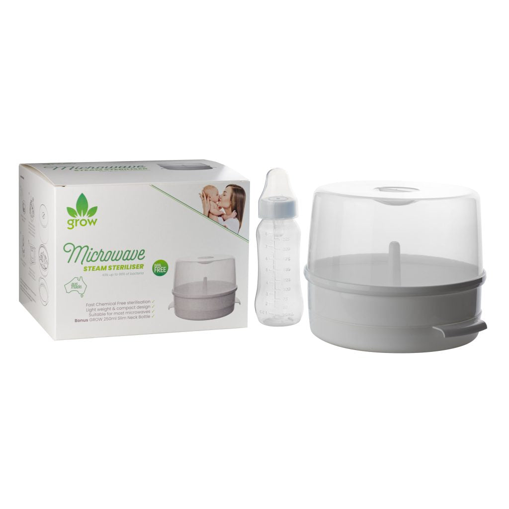 Grow Microwave Steam Steriliser Clear