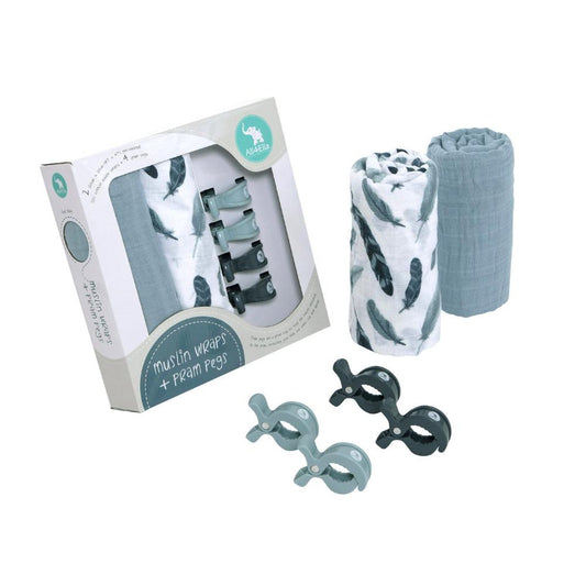 All4Ella Bamboo + 2 Pram Peg Box Set