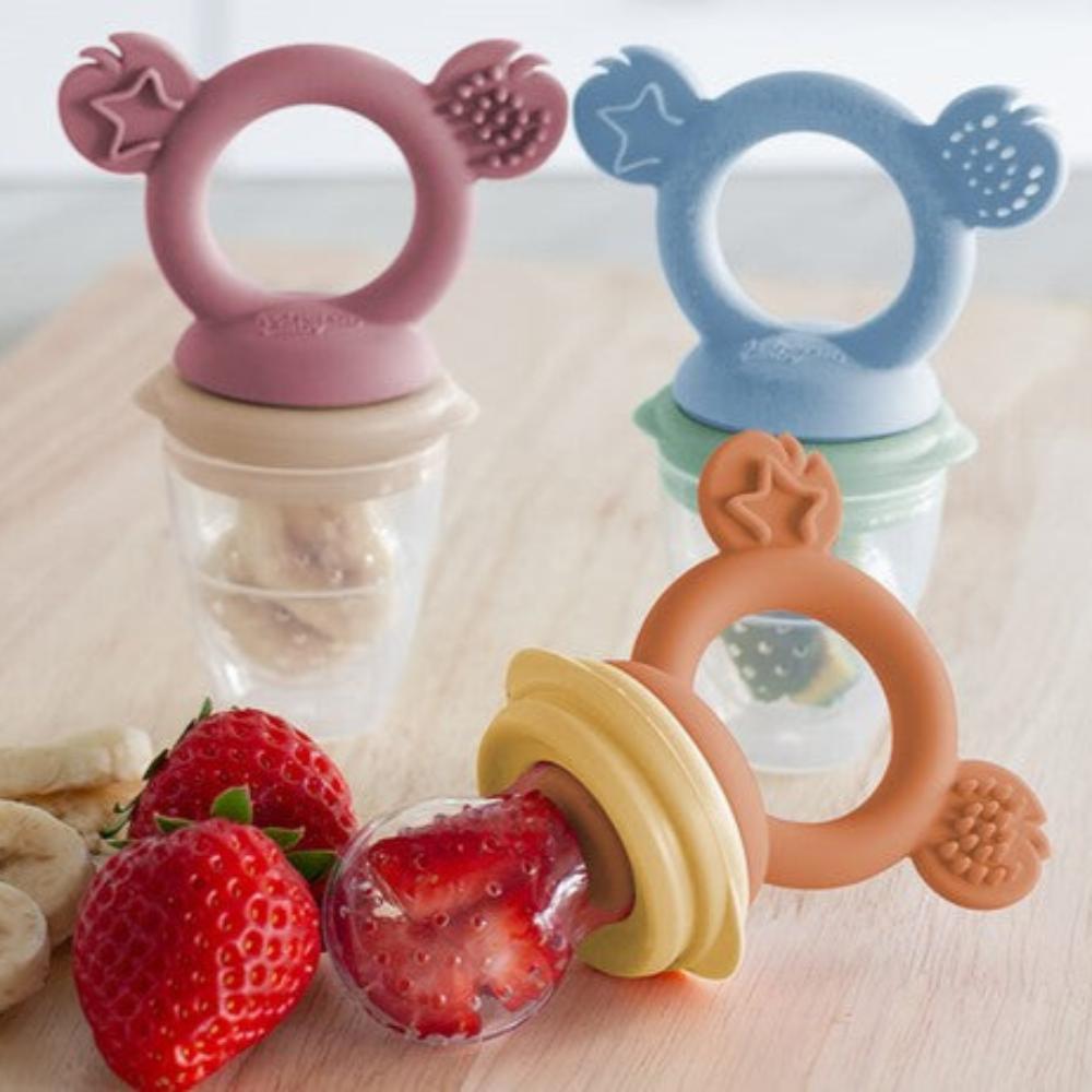 Cherub Baby Silicone Fresh Food Feeder - Cerulean/Sage