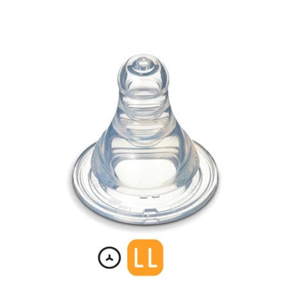 Pigeon Flexible Peristaltic Slim Neck Bottle Teat 2 pk - LL