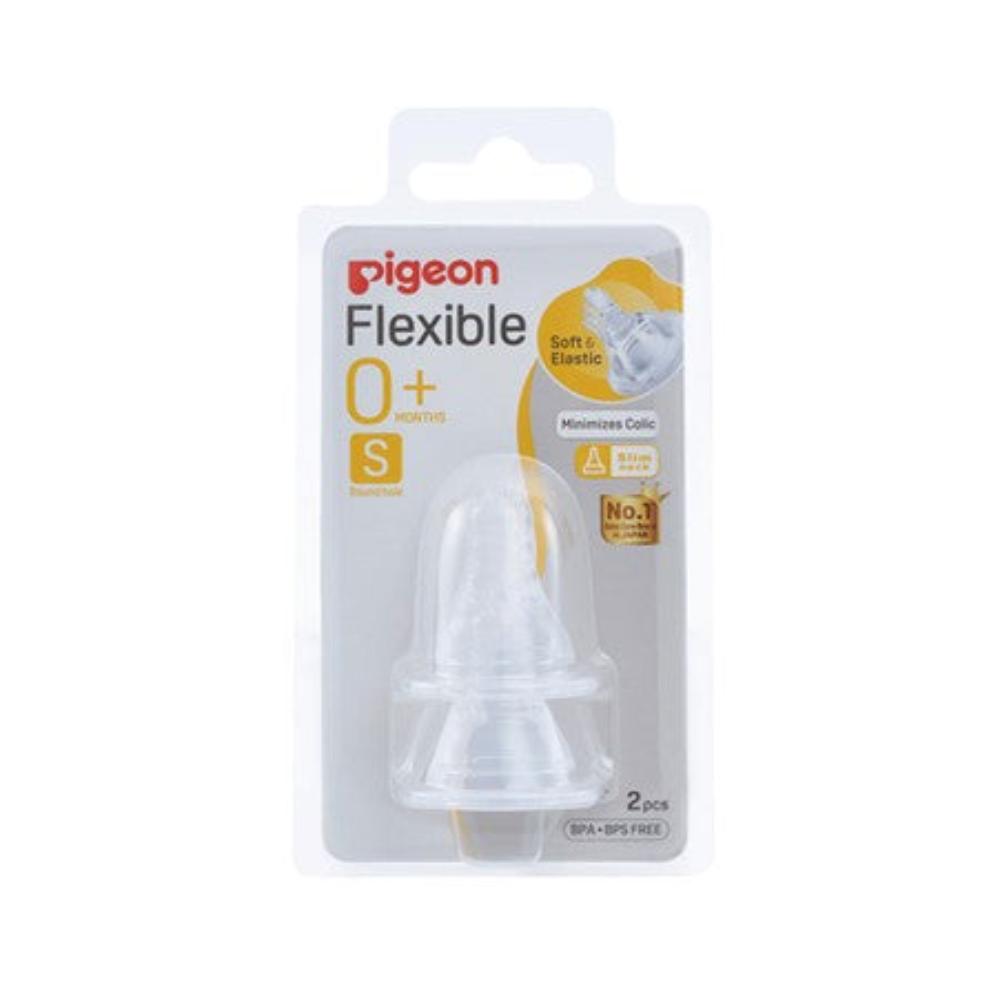 Pigeon Flexible Peristaltic Slim Neck Bottle Teat 2 pk - S