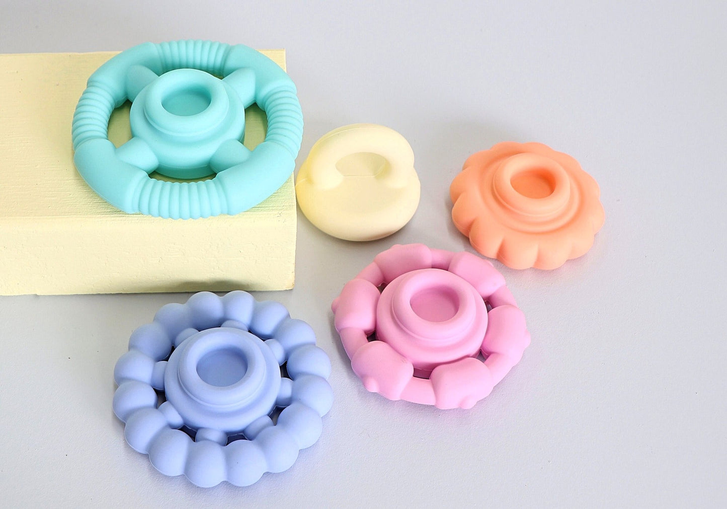Jellystone Rainbow Stacker Teether Pastel