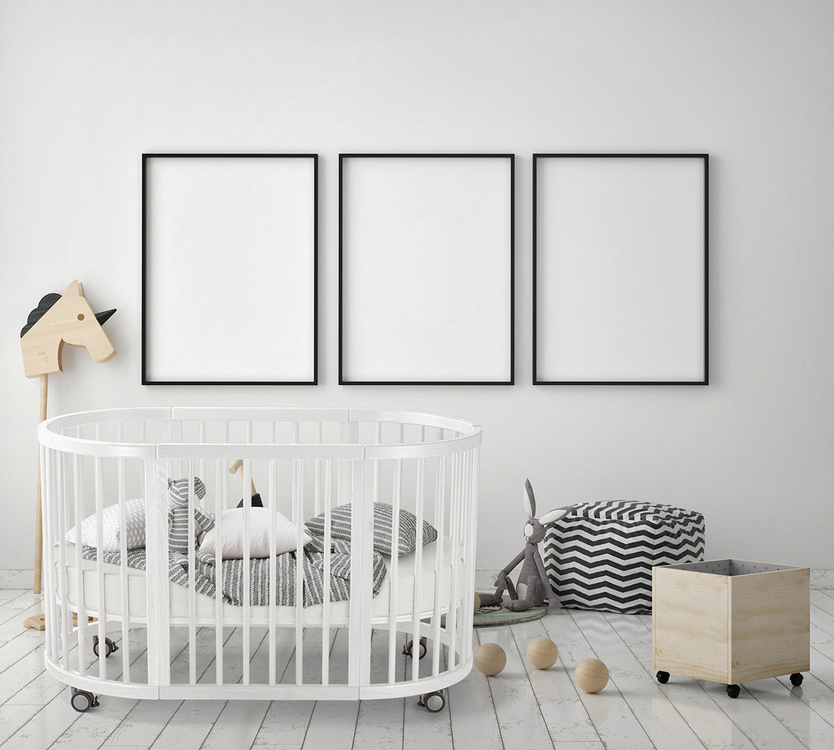 Cocoon Lolli Sprout 4 in 1 Cot with Mattresses - White