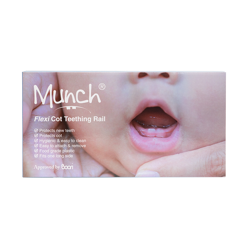 Munch Flexi Cot Teething Rail Clear