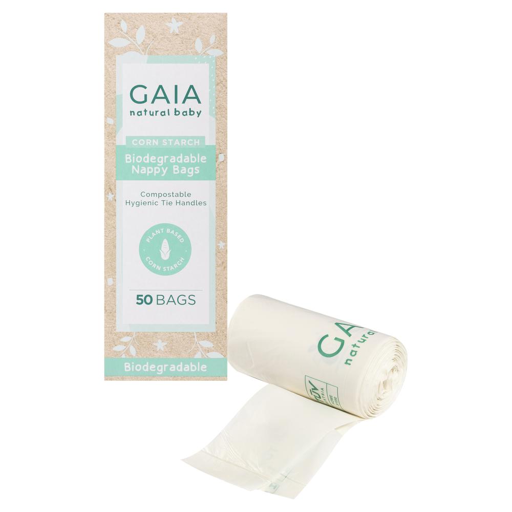 GAIA Biodegradable Nappy Bags 50 pk