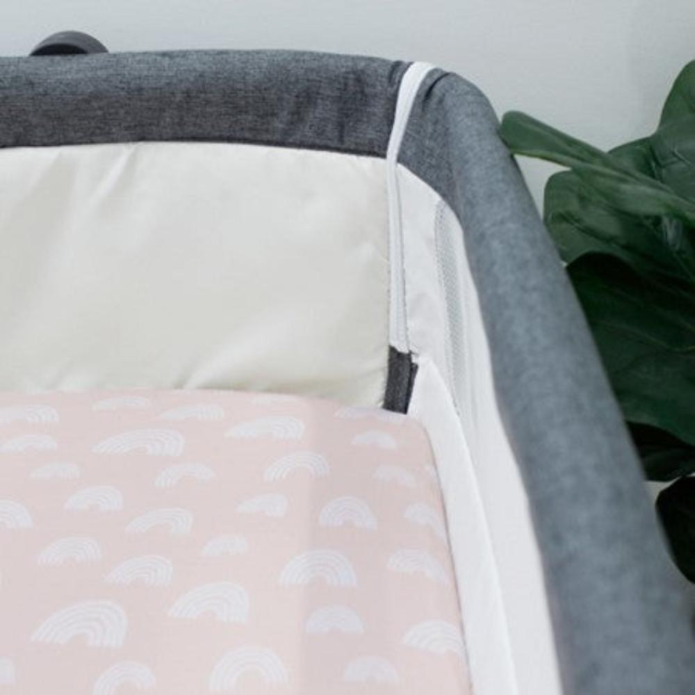 Bubba Blue Nordic Jersey Co Sleeper Fitted Sheet Dusty Berry/Rose 2 pk
