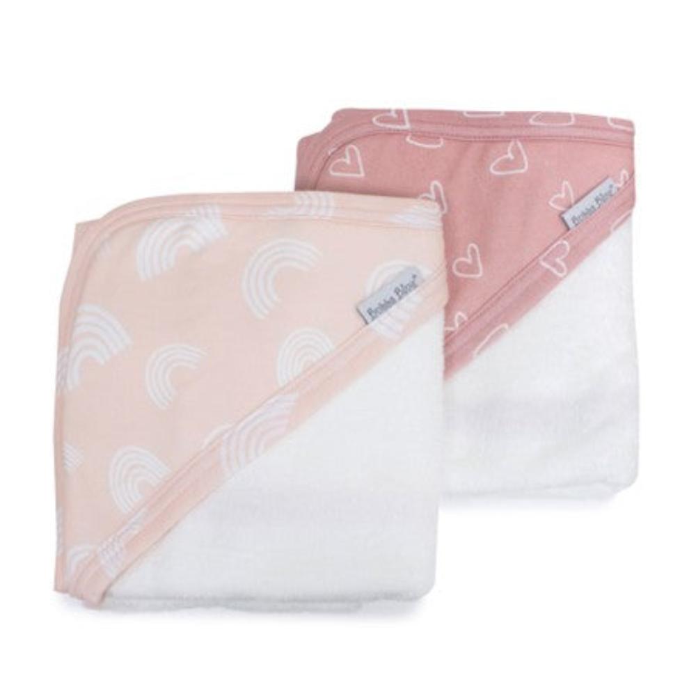 Bubba Blue Nordic Hooded Towel Dusty Berry/Rose 2 pk