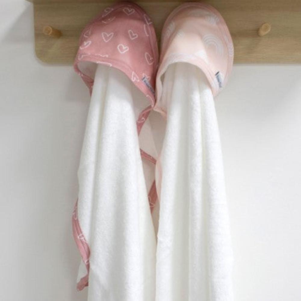 Bubba Blue Nordic Hooded Towel Dusty Berry/Rose 2 pk