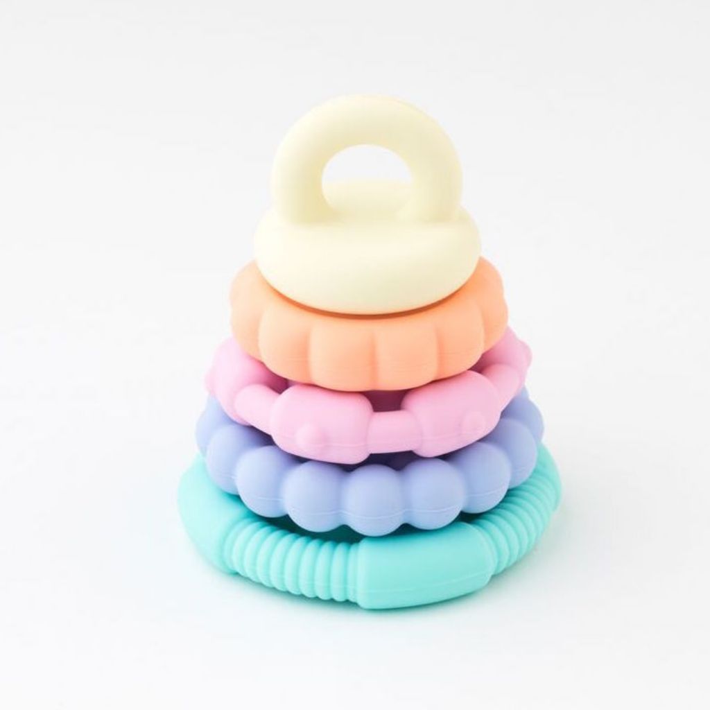 Jellystone Rainbow Stacker Teether Pastel