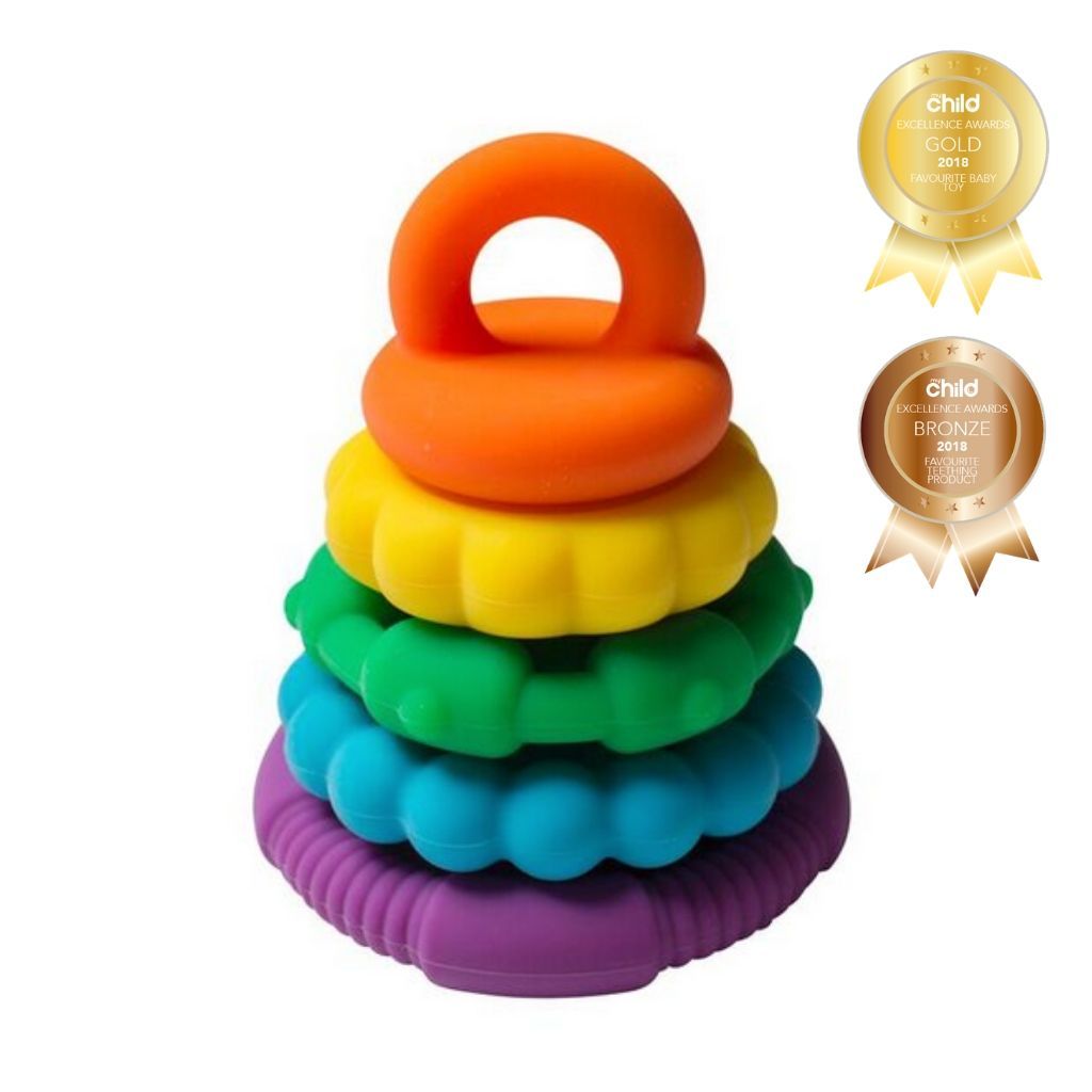 Baby Rainbow Silicone Teething Toy