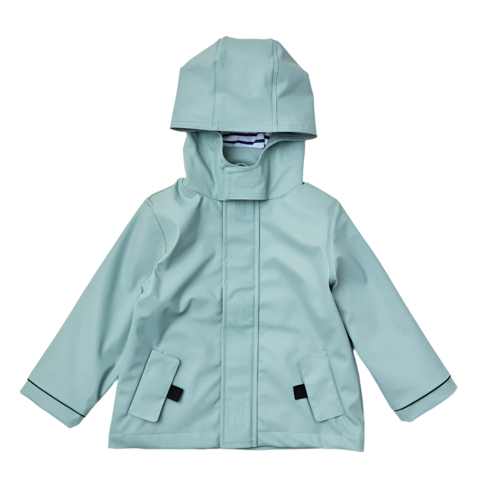 Rainkoat Stripy Sailor Jacket - Sage