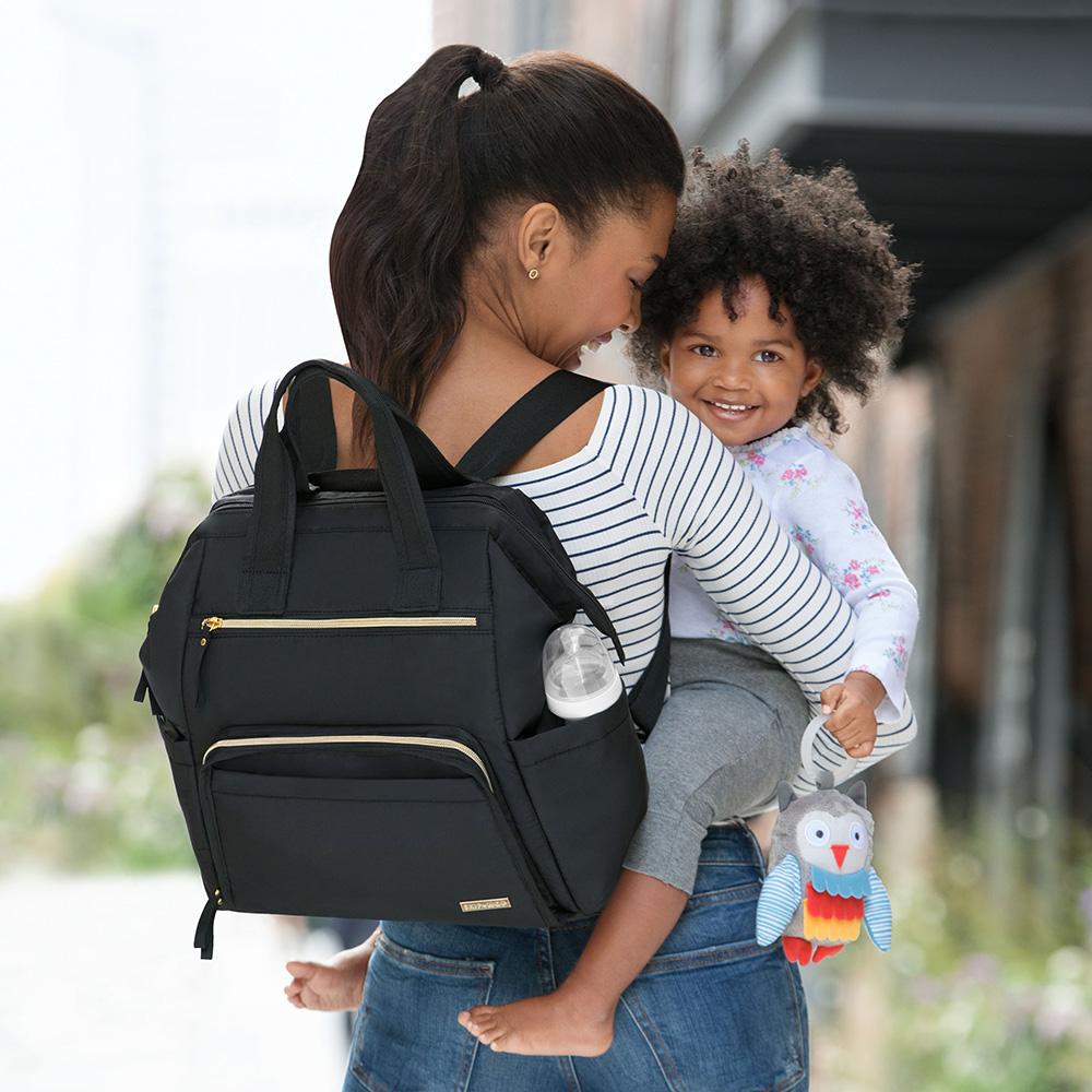 Skip Hop Main Frame Wide Open Backpack -Black