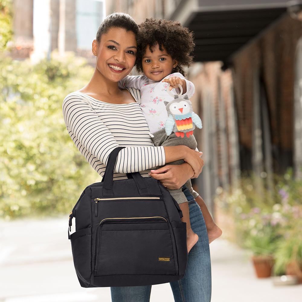 Skip Hop Main Frame Wide Open Backpack -Black
