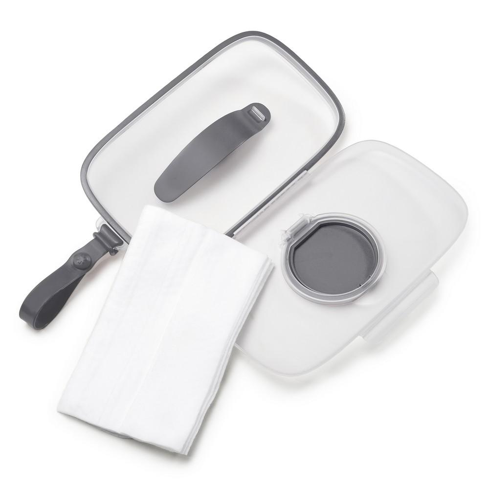 Skip Hop Grab & Go Perfect Seal Wipes Case Grey