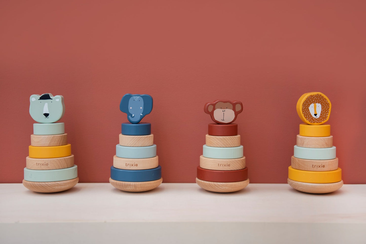 Trixie Wooden Stacking Toy - Mr Monkey
