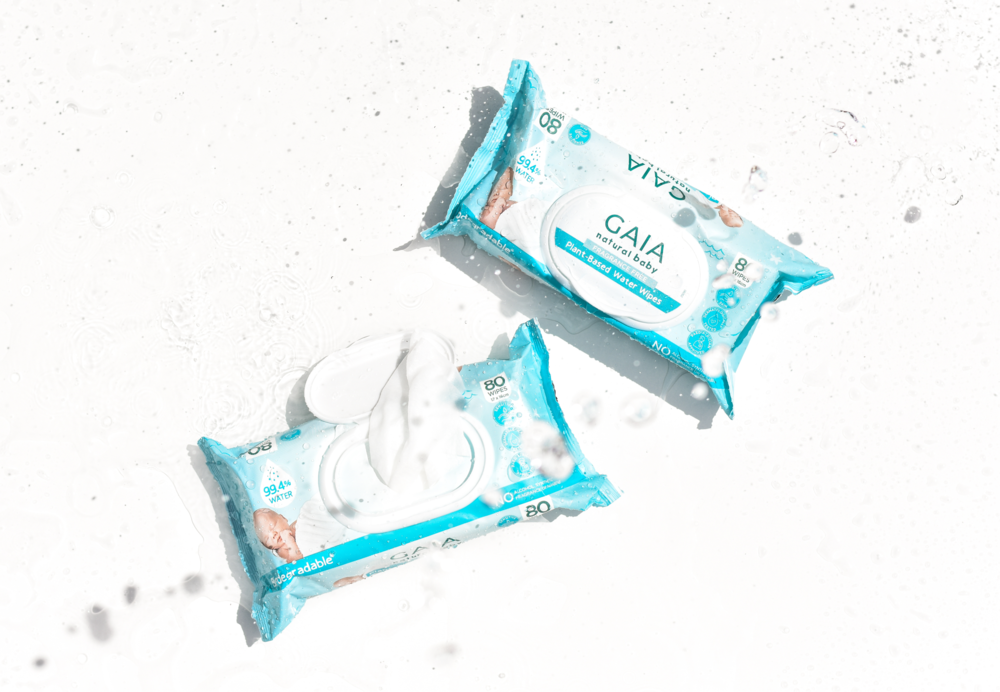 GAIA Plant Based Water Wipes 80 pk