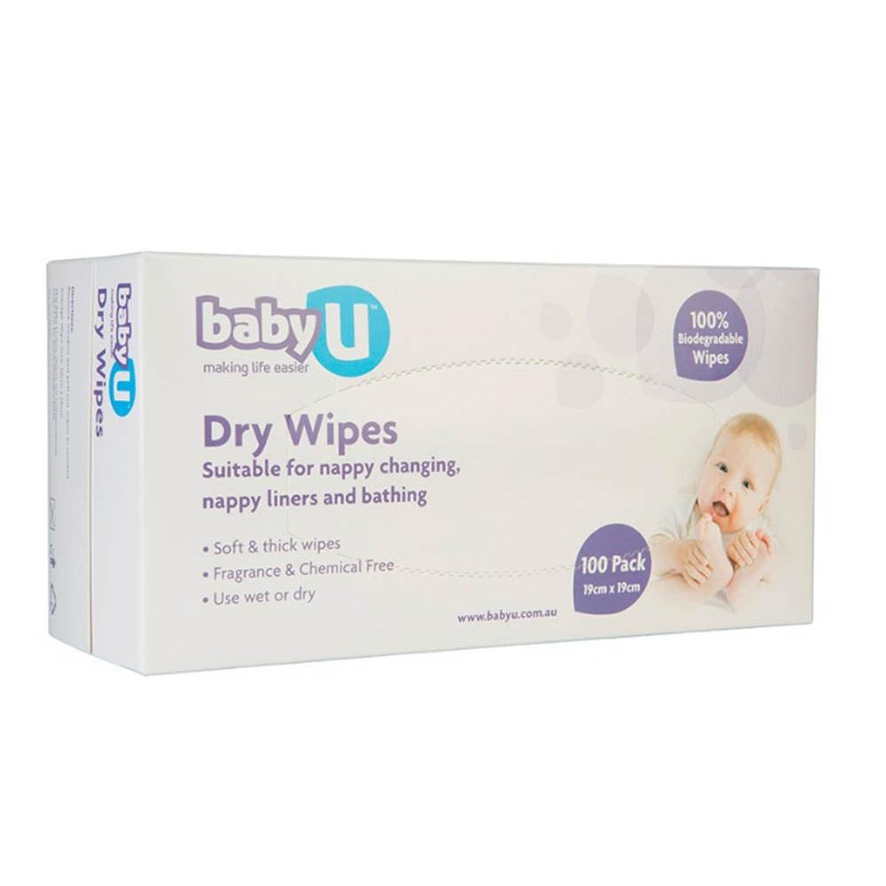 Baby U Dry Wipes 100 Pack