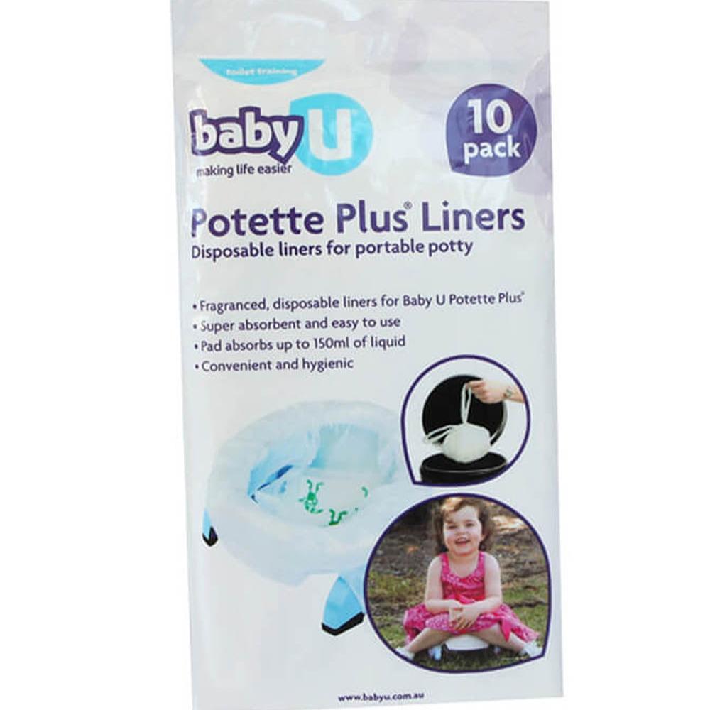 Baby U Potette Plus Liners 10 Pack