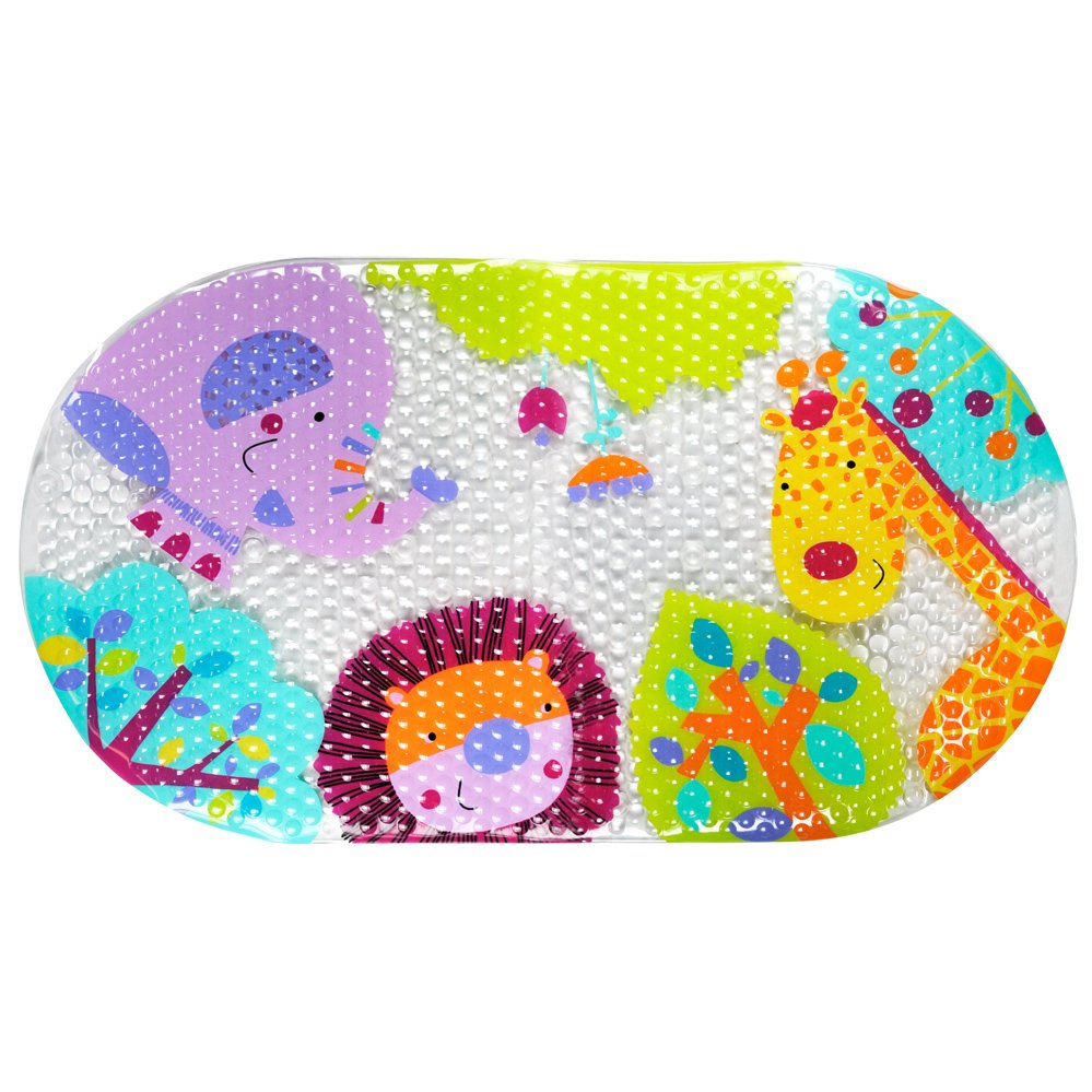 Star & Rose Safari Animals Bath Mat