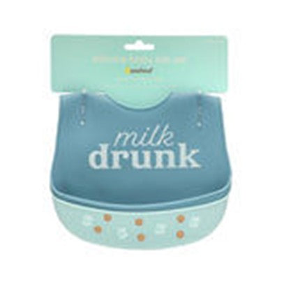 Pearhead Silicone Bib 2 pk - Milk Drunk