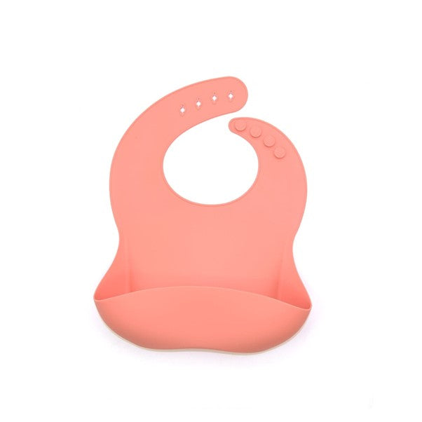 OB Designs Silicone Bib - Peach