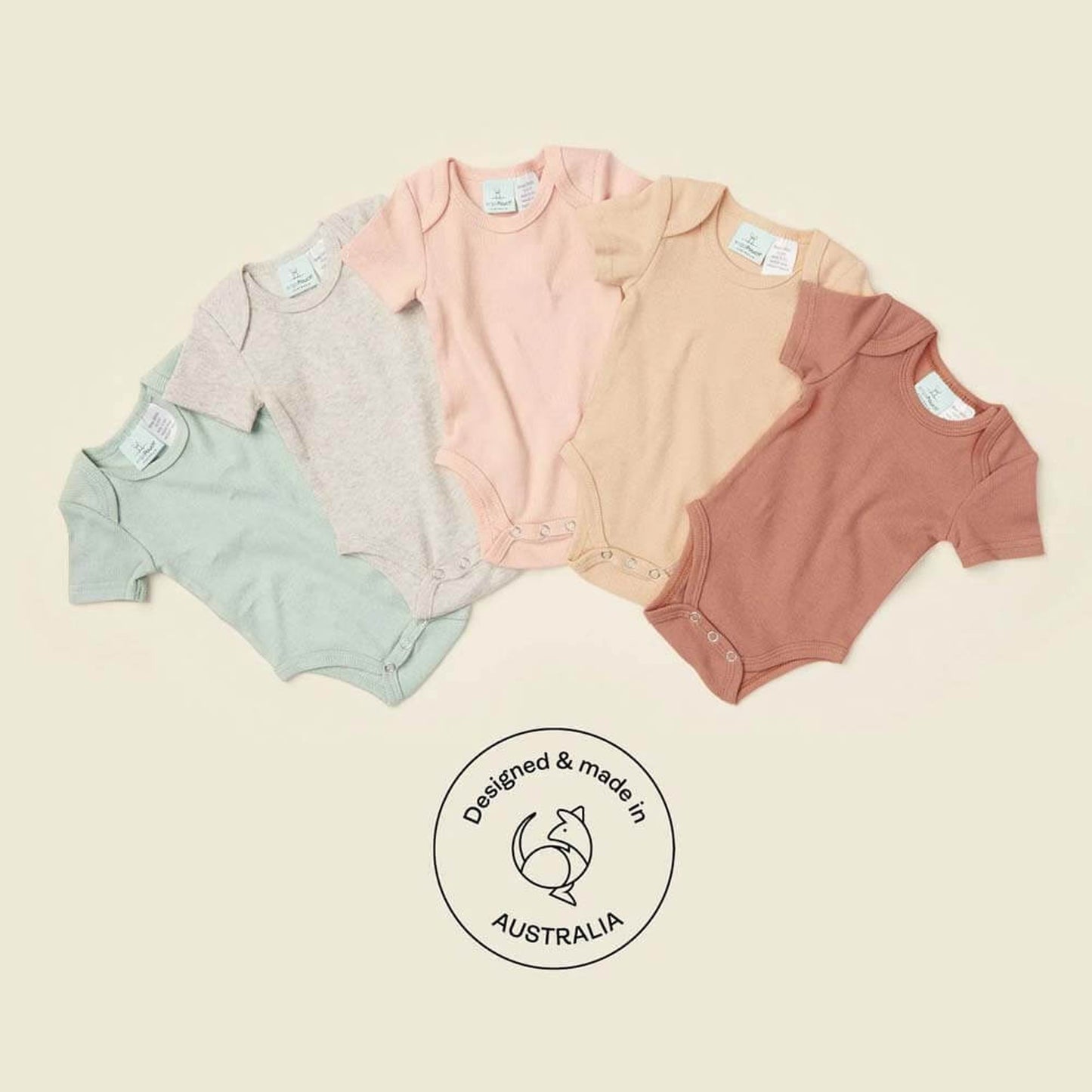 ErgoPouch Short Sleeve Body Suit - Chestnut
