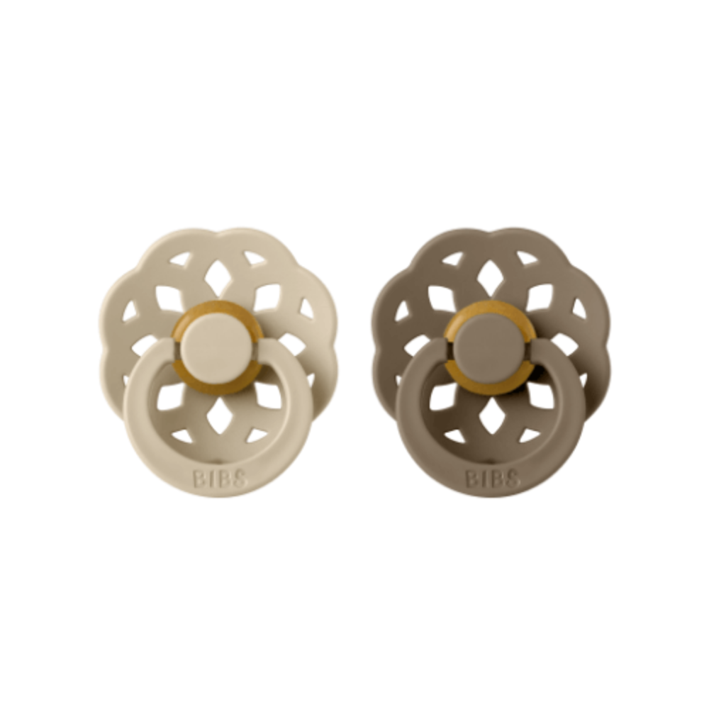 Bibs Colour Boheme Soothers 2 pk - Vanilla/Dark Oak