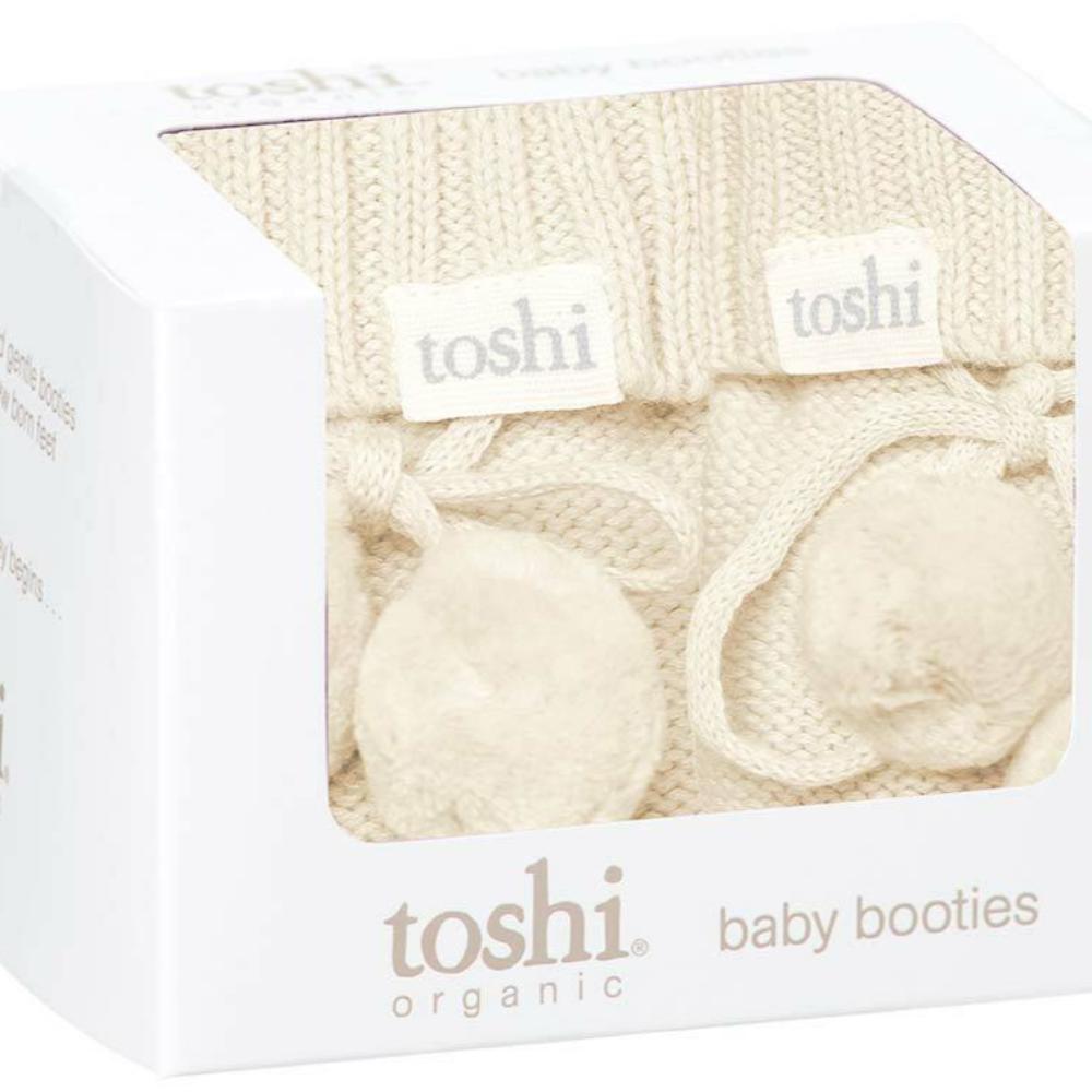 Toshi Organic Booties - Marley Cream