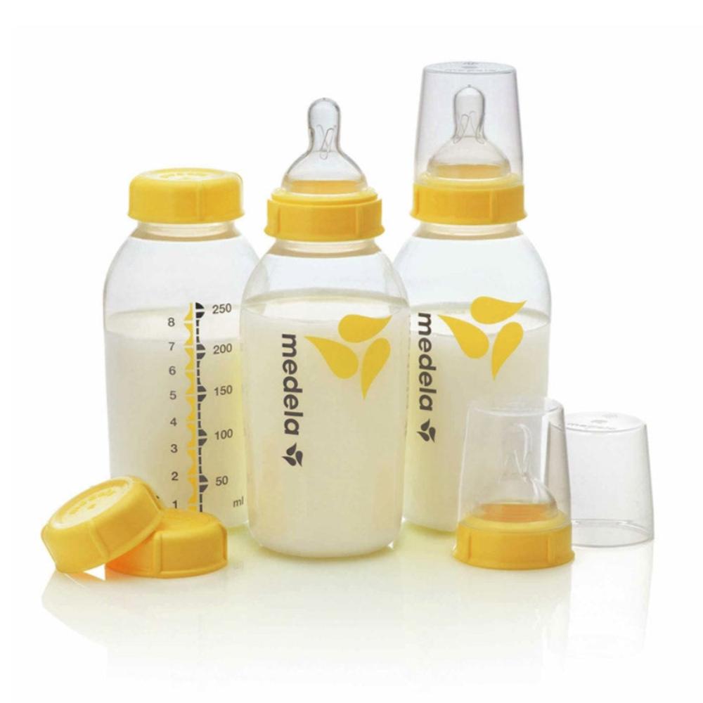 Medela Breastmilk Bottle 250ml 3 pk with Wide Base Teat