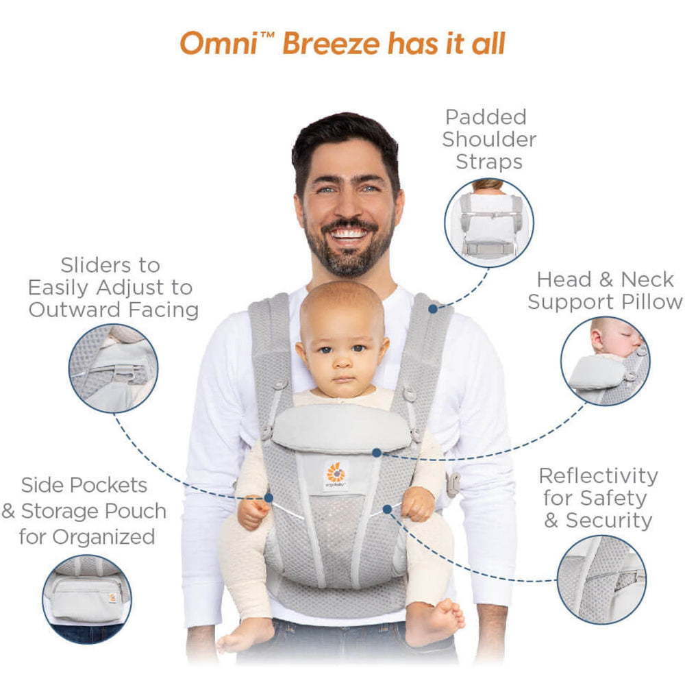 ErgoBaby Omni Breeze Carrier - Onyx Black