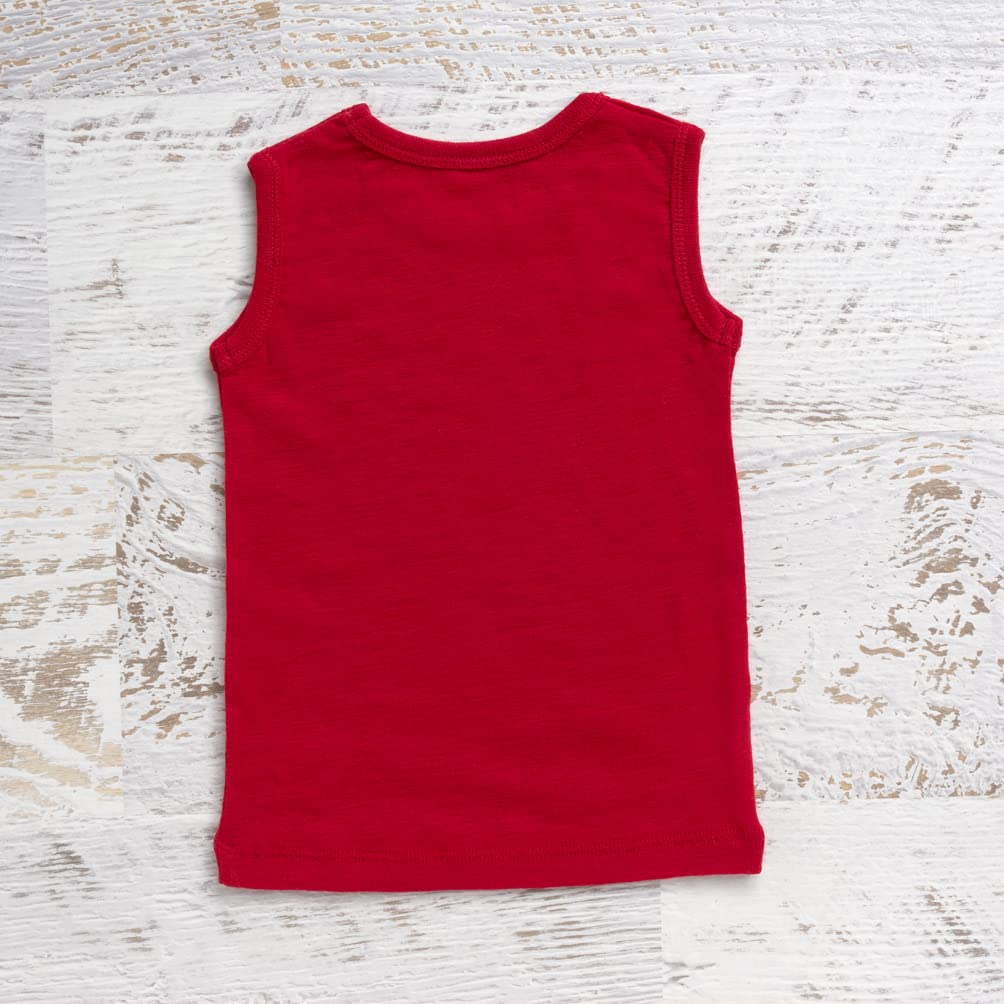 Merino Baby Singlet - Red