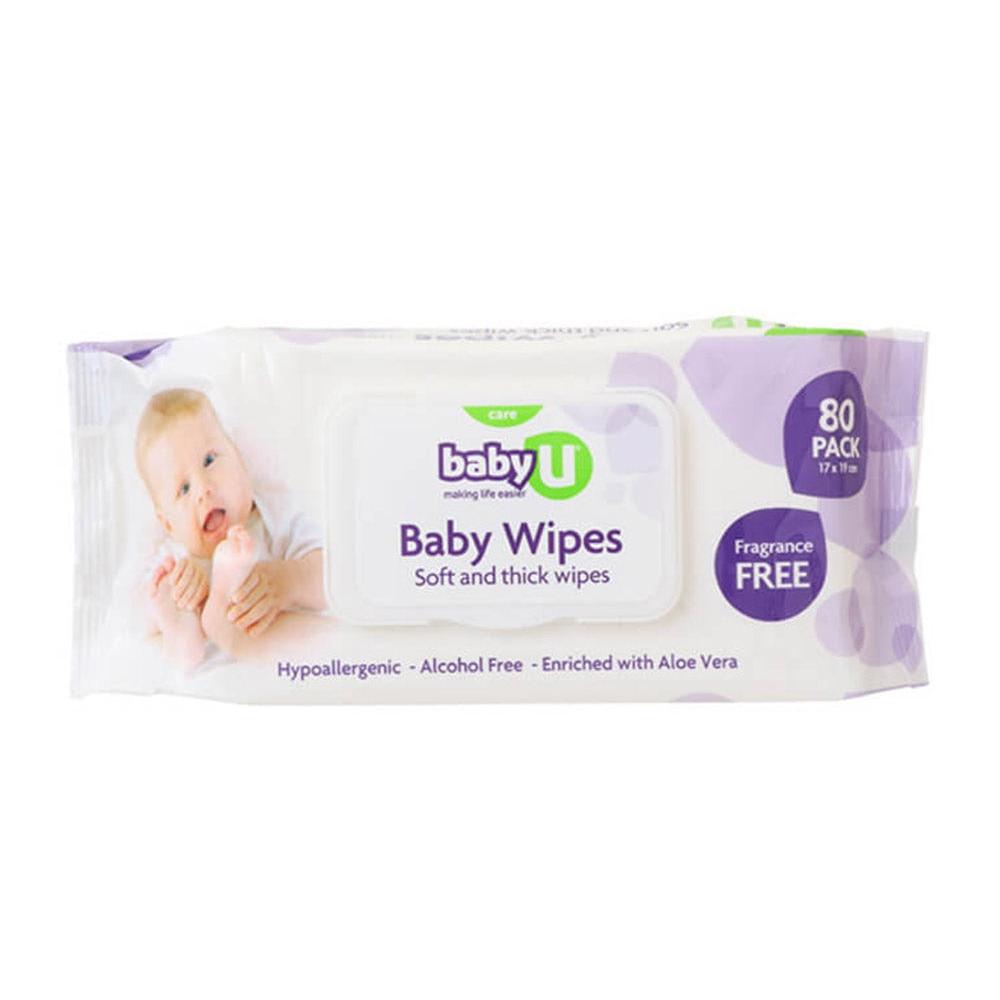 Baby U Baby Wipes 80 Pack
